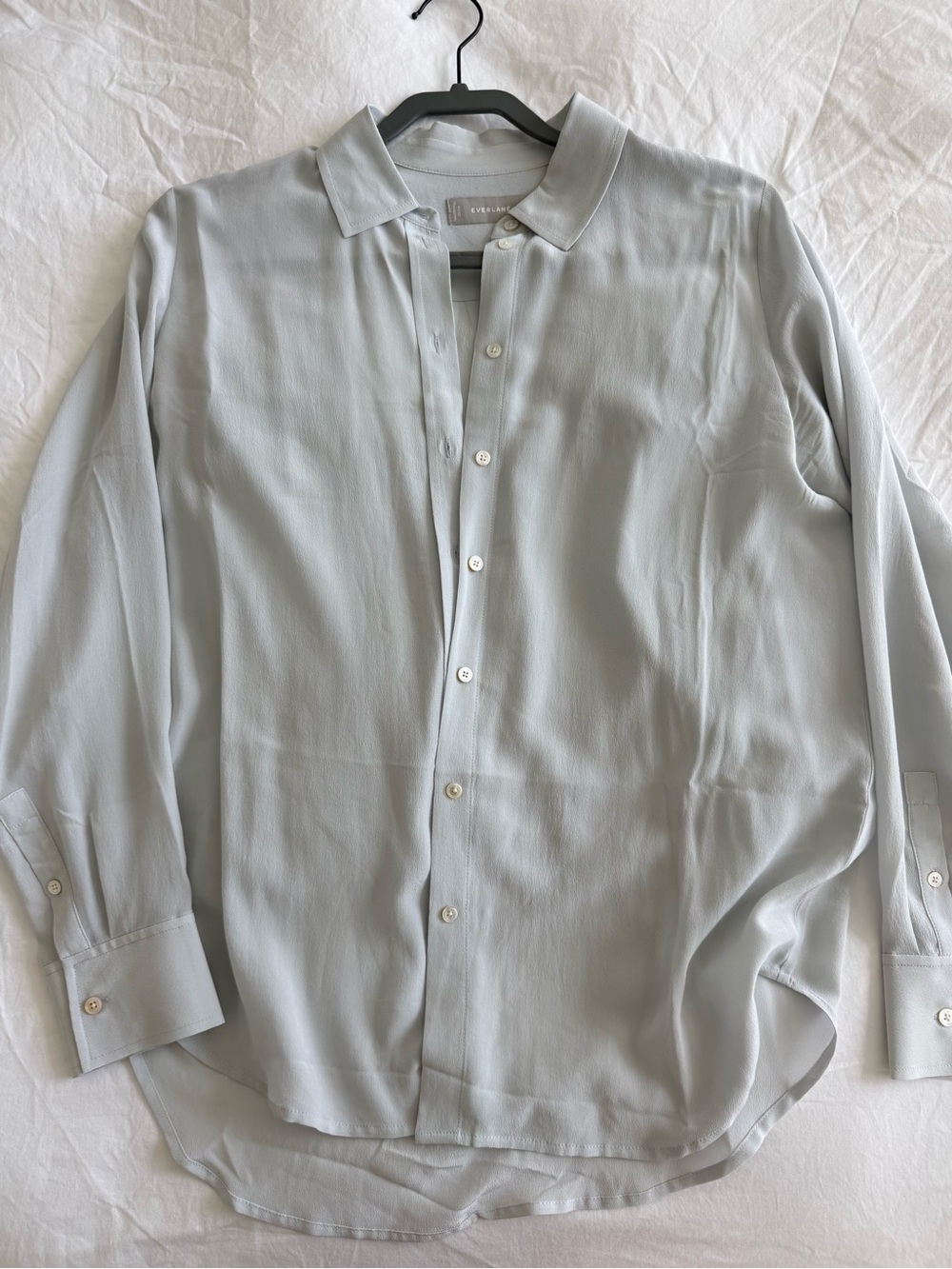 Everlane Light Gray Long-Sleeve Button-Up Shirt